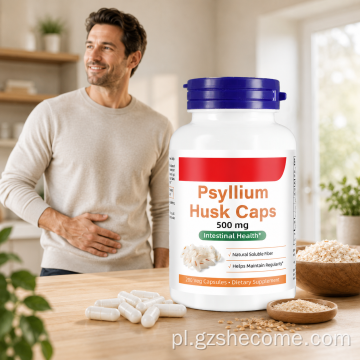 Kapsułki Shecome Psyllium Husk wspierają zdrowie jelit
